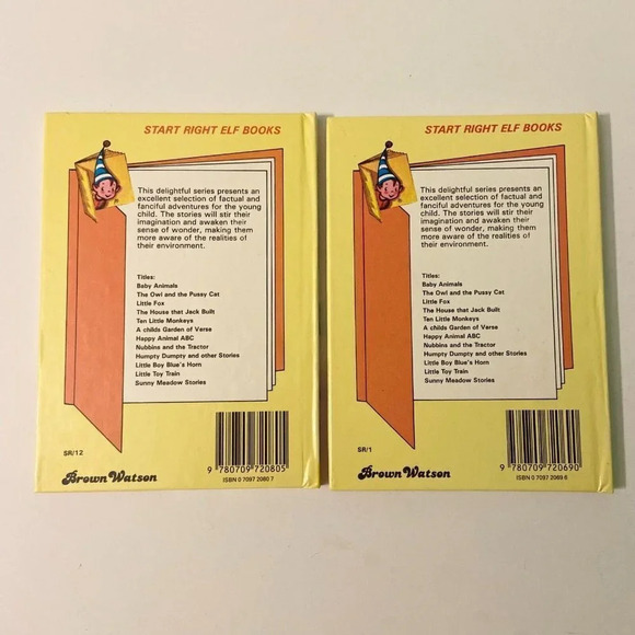 Vintage 1980 Start Right Elf Books Sunny Meadow Stories and  Baby Animals - Picture 2 of 16